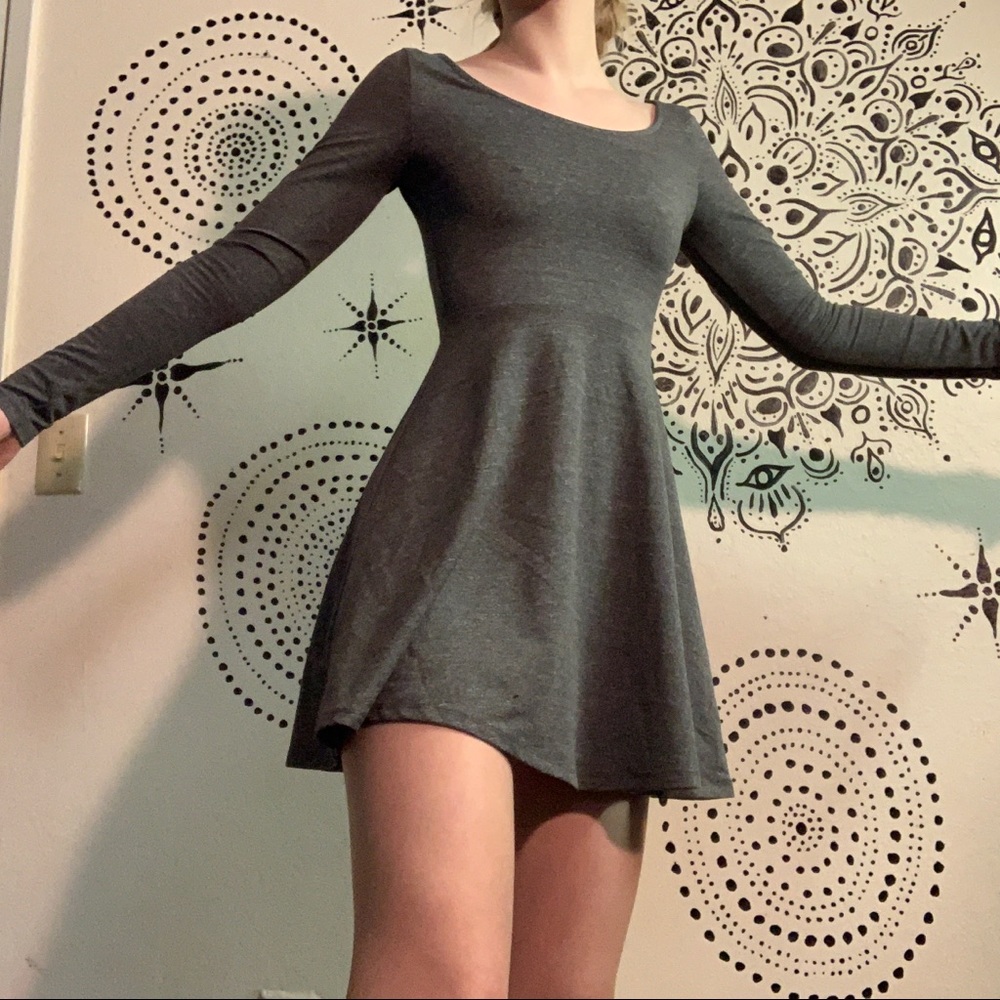 Long Sleeve Skater Dress